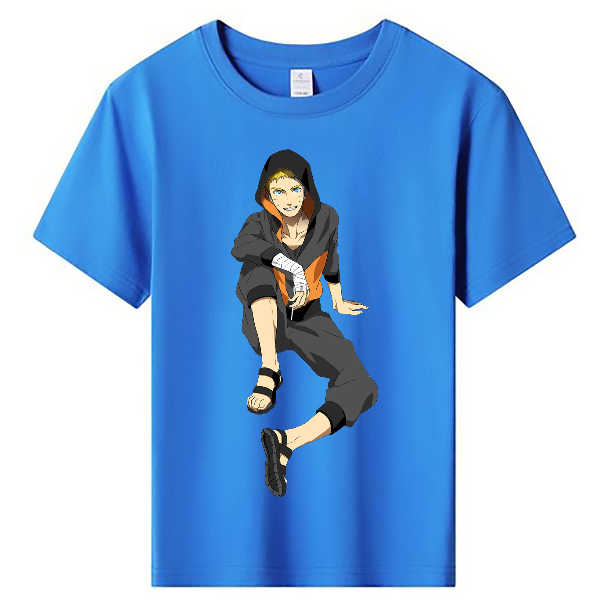 （画像用） NARUTO -ナルト- うずまき ナルト Uzumaki Naruto 綿100％キッズTシャツ（フロントプリント）
